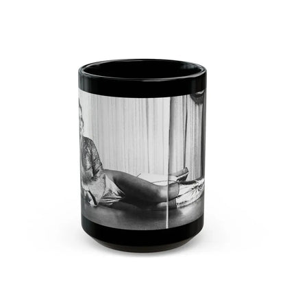 Joan Collins #98 (Vintage Female Icon) Black Coffee Mug 15oz - Go Mug Yourself