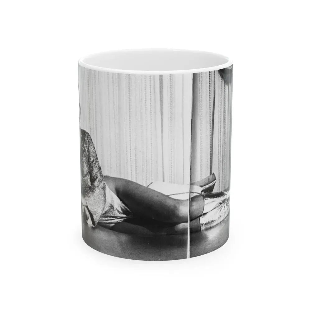 Joan Collins #98 (Vintage Female Icon) White Coffee Mug 11oz - Go Mug Yourself