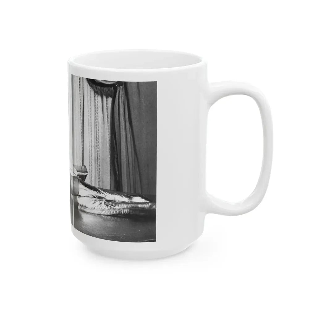 Joan Collins #98 (Vintage Female Icon) White Coffee Mug - Go Mug Yourself