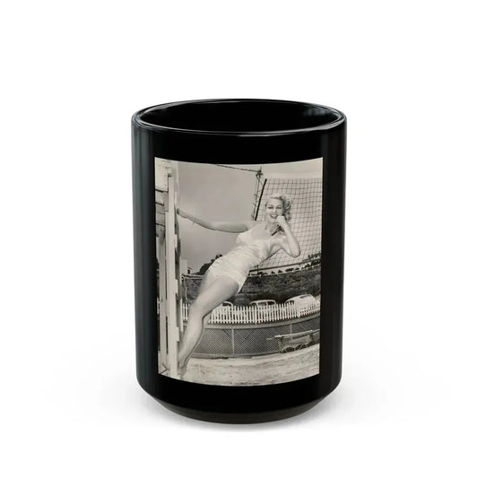 Joan Shawlee #01 (Vintage Female Icon) Black Coffee Mug 15oz - Go Mug Yourself
