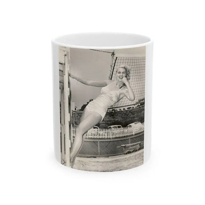 Joan Shawlee #01 (Vintage Female Icon) White Coffee Mug 11oz - Go Mug Yourself