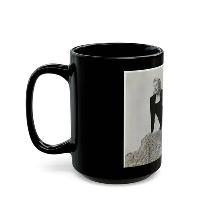 Joan Shawlee #04 (Vintage Female Icon) Black Coffee Mug - Go Mug Yourself