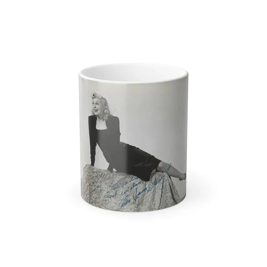 Joan Shawlee #04 (Vintage Female Icon) Color Changing Coffee Mug 11oz - Go Mug Yourself