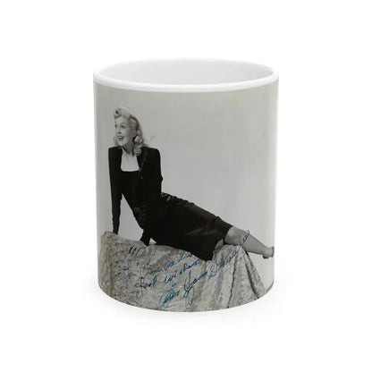 Joan Shawlee #04 (Vintage Female Icon) White Coffee Mug 11oz - Go Mug Yourself