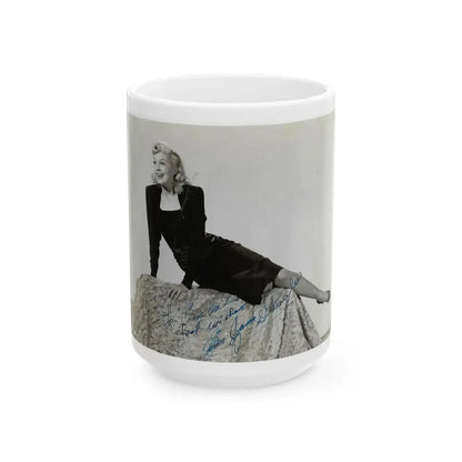 Joan Shawlee #04 (Vintage Female Icon) White Coffee Mug 15oz - Go Mug Yourself