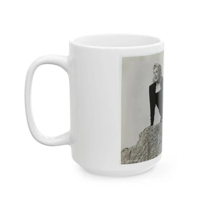 Joan Shawlee #04 (Vintage Female Icon) White Coffee Mug - Go Mug Yourself
