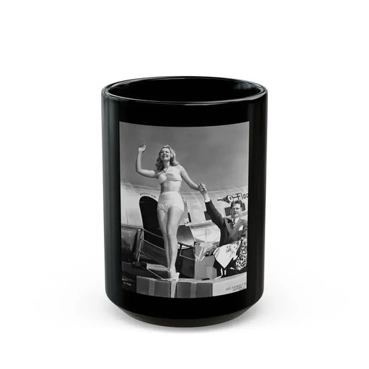 Joan Shawlee #05 (Vintage Female Icon) Black Coffee Mug 15oz - Go Mug Yourself
