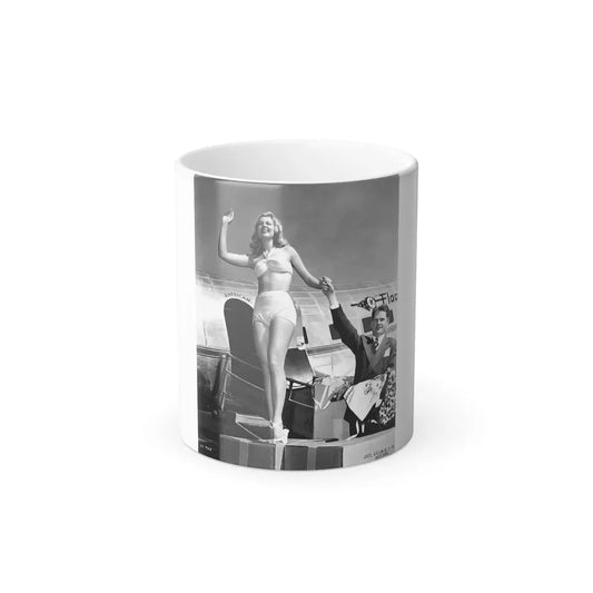Joan Shawlee #05 (Vintage Female Icon) Color Changing Coffee Mug 11oz - Go Mug Yourself