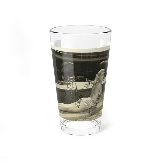 Joan Shawlee #07 (Vintage Female Icon) Pint Glass 16oz 16oz - Go Mug Yourself