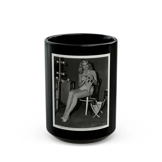 Joan Shawlee #09 (Vintage Female Icon) Black Coffee Mug 15oz - Go Mug Yourself