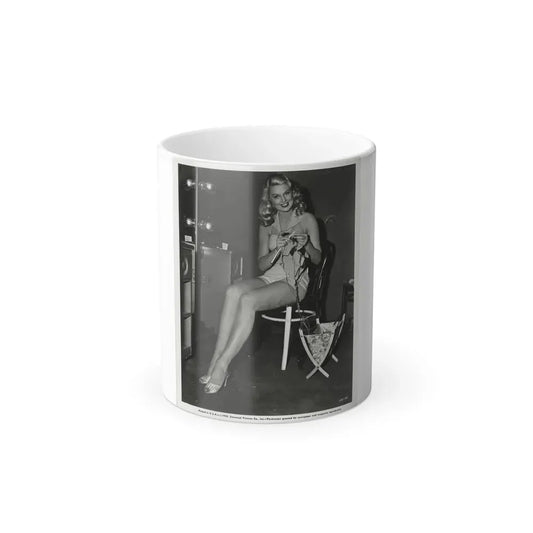 Joan Shawlee #09 (Vintage Female Icon) Color Changing Coffee Mug 11oz - Go Mug Yourself