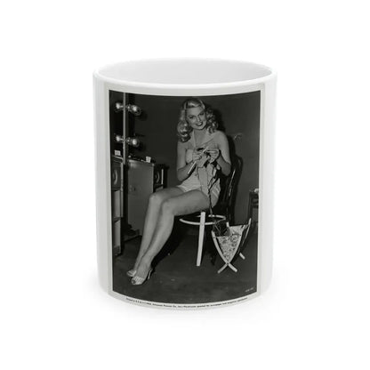 Joan Shawlee #09 (Vintage Female Icon) White Coffee Mug 11oz - Go Mug Yourself