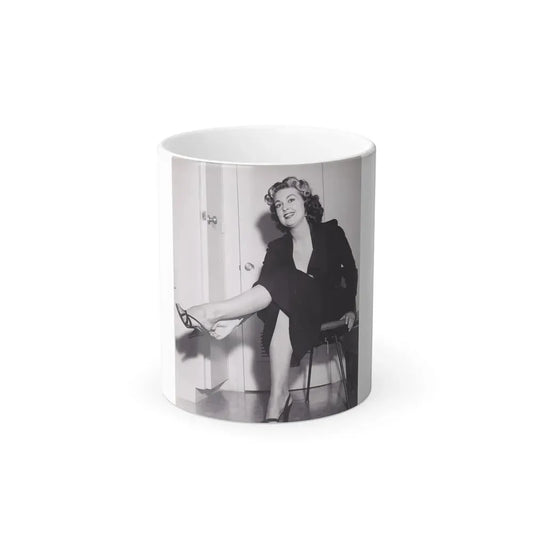 Joan Shawlee #10 (Vintage Female Icon) Color Changing Coffee Mug 11oz - Go Mug Yourself
