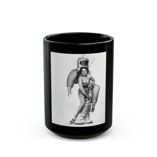 Joan Shawlee #13 (Vintage Female Icon) Black Coffee Mug 15oz - Go Mug Yourself