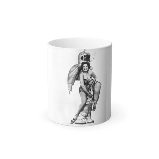 Joan Shawlee #13 (Vintage Female Icon) Color Changing Coffee Mug 11oz - Go Mug Yourself