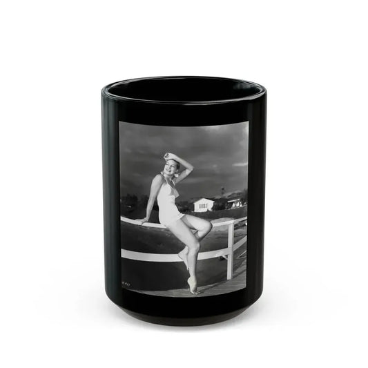 Joan Shawlee #17 (Vintage Female Icon) Black Coffee Mug 15oz - Go Mug Yourself