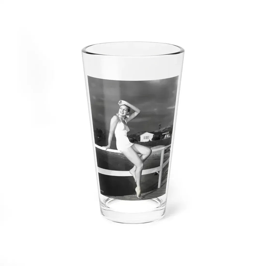 Joan Shawlee #17 (Vintage Female Icon) Pint Glass 16oz 16oz - Go Mug Yourself