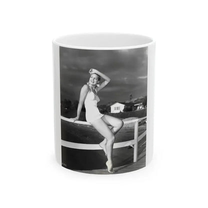 Joan Shawlee #17 (Vintage Female Icon) White Coffee Mug 11oz - Go Mug Yourself