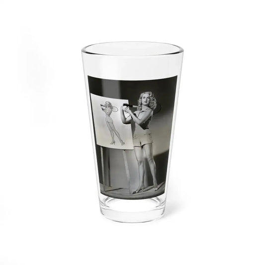 Joan Shawlee #27 (Vintage Female Icon) Pint Glass 16oz 16oz - Go Mug Yourself