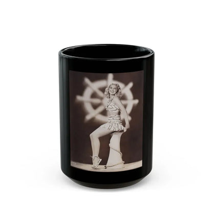 Joan Shawlee #29 (Vintage Female Icon) Black Coffee Mug 15oz - Go Mug Yourself