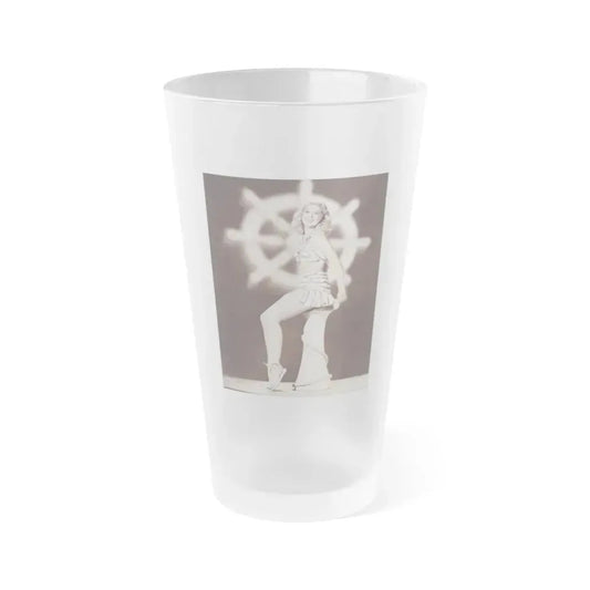Joan Shawlee #29 (Vintage Female Icon) Frosted Pint Glass 16oz 16oz Frosted - Go Mug Yourself