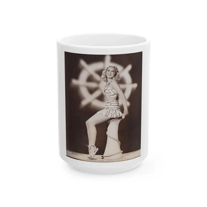 Joan Shawlee #29 (Vintage Female Icon) White Coffee Mug 15oz - Go Mug Yourself