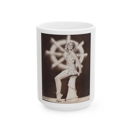 Joan Shawlee #29 (Vintage Female Icon) White Coffee Mug 15oz - Go Mug Yourself