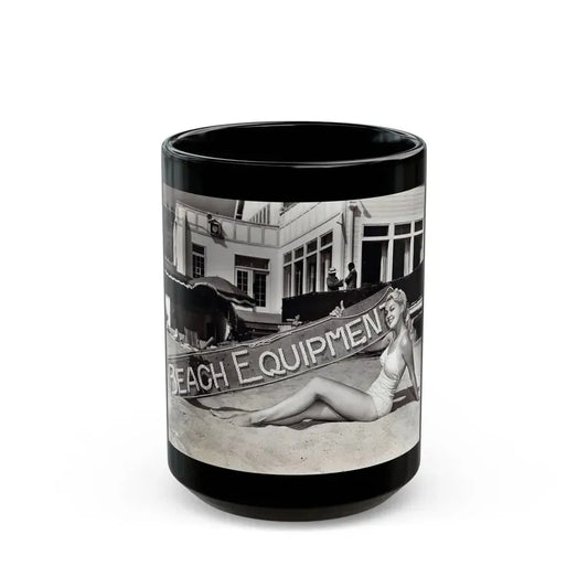 Joan Shawlee #30 (Vintage Female Icon) Black Coffee Mug 15oz - Go Mug Yourself