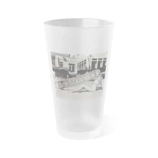 Joan Shawlee #30 (Vintage Female Icon) Frosted Pint Glass 16oz 16oz Frosted - Go Mug Yourself