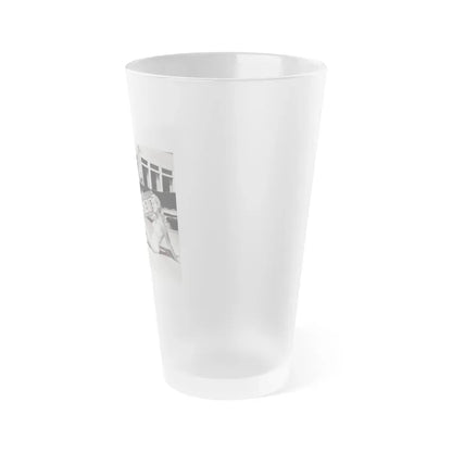 Joan Shawlee #30 (Vintage Female Icon) Frosted Pint Glass 16oz - Go Mug Yourself