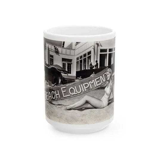 Joan Shawlee #30 (Vintage Female Icon) White Coffee Mug 15oz - Go Mug Yourself