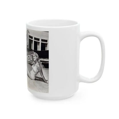 Joan Shawlee #30 (Vintage Female Icon) White Coffee Mug - Go Mug Yourself