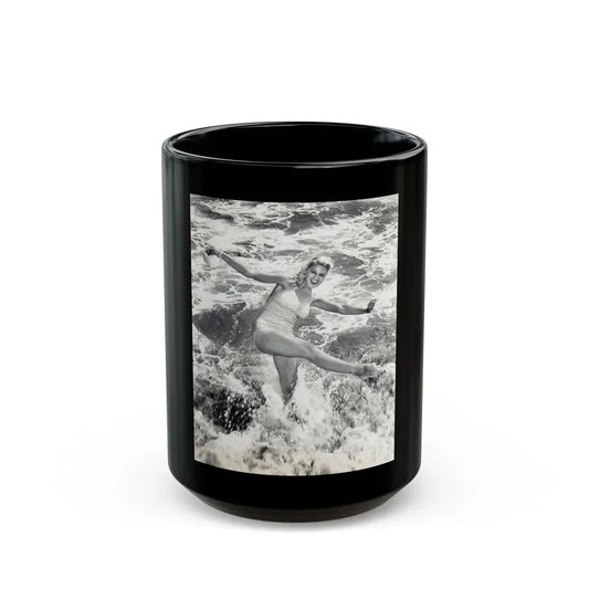 Joan Shawlee #31 (Vintage Female Icon) Black Coffee Mug 15oz - Go Mug Yourself