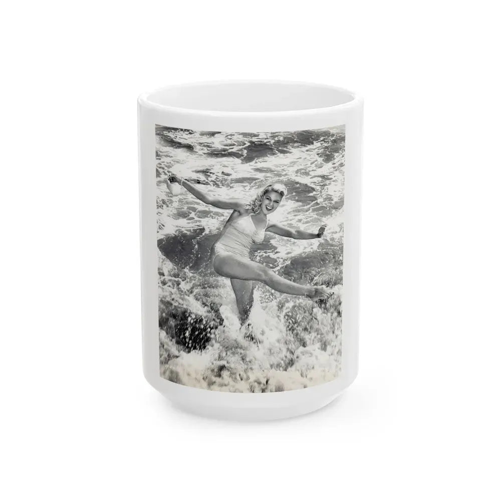 Joan Shawlee #31 (Vintage Female Icon) White Coffee Mug 15oz - Go Mug Yourself