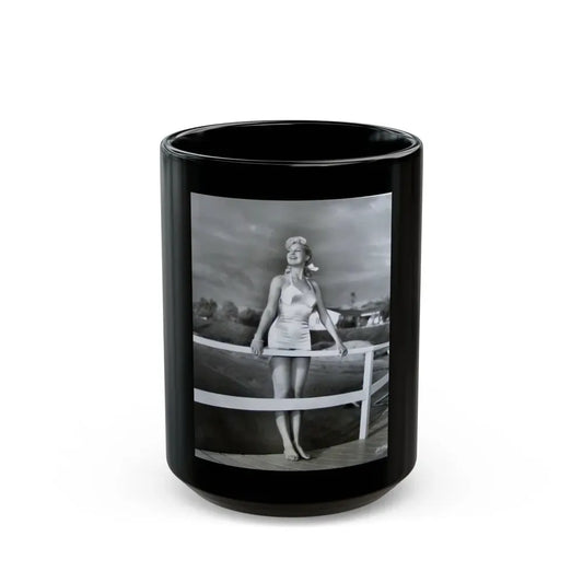 Joan Shawlee #32 (Vintage Female Icon) Black Coffee Mug 15oz - Go Mug Yourself