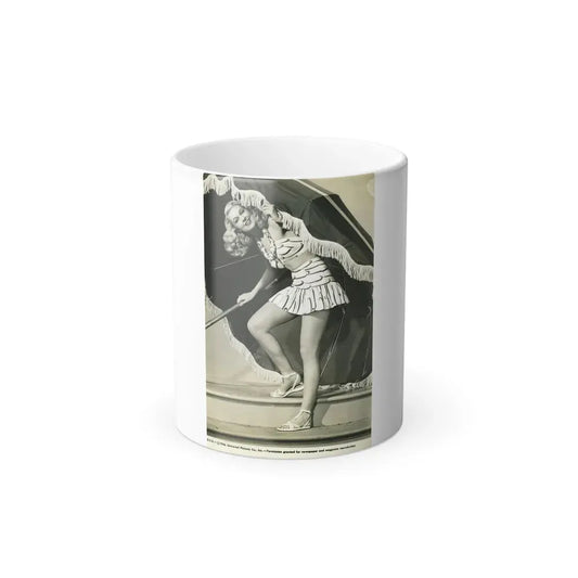Joan Shawlee #45 (Vintage Female Icon) Color Changing Coffee Mug 11oz - Go Mug Yourself