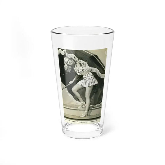 Joan Shawlee #45 (Vintage Female Icon) Pint Glass 16oz 16oz - Go Mug Yourself