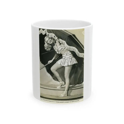 Joan Shawlee #45 (Vintage Female Icon) White Coffee Mug 11oz - Go Mug Yourself