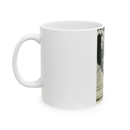 Joan Shawlee #45 (Vintage Female Icon) White Coffee Mug - Go Mug Yourself