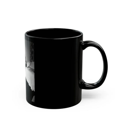 Joan Taylor #08 (Vintage Female Icon) Black Coffee Mug - Go Mug Yourself