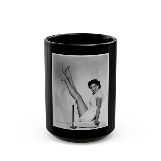 Joan Taylor #16 (Vintage Female Icon) Black Coffee Mug 15oz - Go Mug Yourself