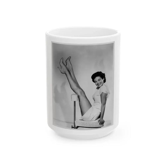 Joan Taylor #16 (Vintage Female Icon) White Coffee Mug 15oz - Go Mug Yourself