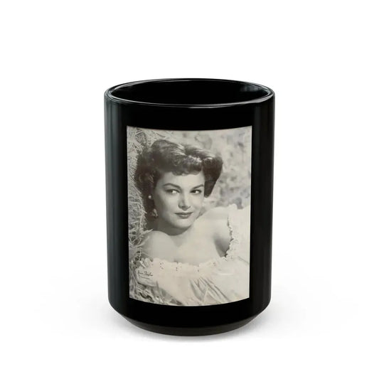 Joan Taylor #18 (Vintage Female Icon) Black Coffee Mug 15oz - Go Mug Yourself