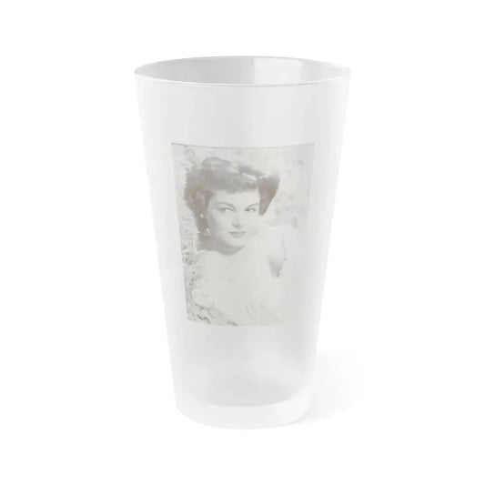 Joan Taylor #18 (Vintage Female Icon) Frosted Pint Glass 16oz 16oz Frosted - Go Mug Yourself