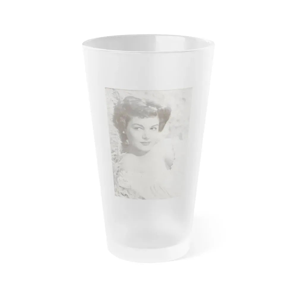 Joan Taylor #18 (Vintage Female Icon) Frosted Pint Glass 16oz 16oz Frosted - Go Mug Yourself