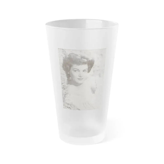Joan Taylor #18 (Vintage Female Icon) Frosted Pint Glass 16oz 16oz Frosted - Go Mug Yourself