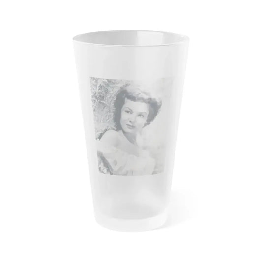 Joan Taylor #19 (Vintage Female Icon) Frosted Pint Glass 16oz 16oz Frosted - Go Mug Yourself