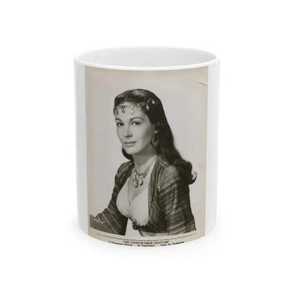 Joan Taylor #23 (Vintage Female Icon) White Coffee Mug 11oz - Go Mug Yourself