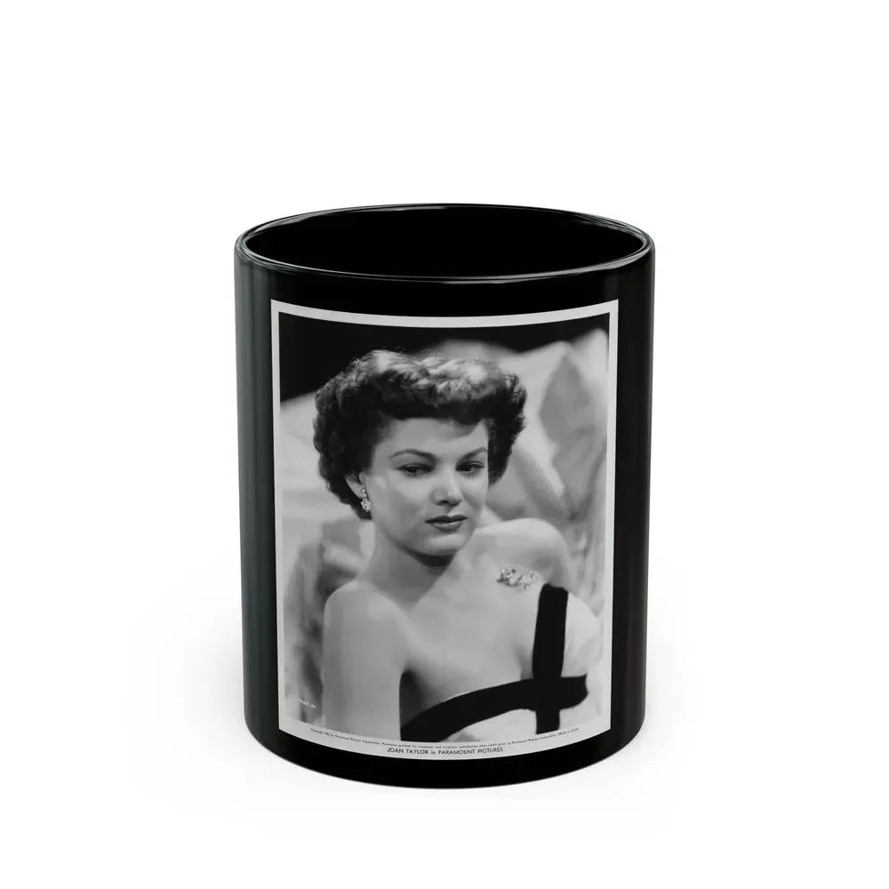 Joan Taylor #24 (Vintage Female Icon) Black Coffee Mug 11oz - Go Mug Yourself