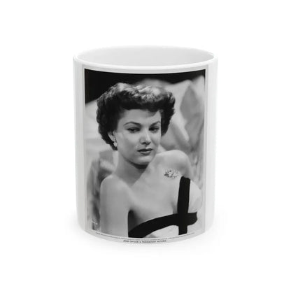 Joan Taylor #24 (Vintage Female Icon) White Coffee Mug 11oz - Go Mug Yourself